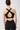 Mandala Sport Bra Schwarz Rückenansicht - High Neck Bra