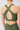 Mandala Active Bra Grün Rückseite - High Neck Bra