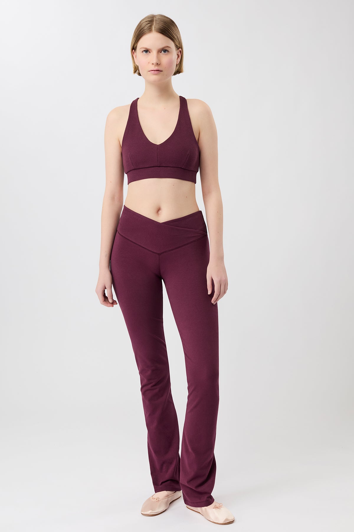 Mandala Trainings Bra Lila Front - Rib Bra 2.0