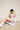 Langer rosefarbener Rock Mandala mit rosefarbenem Sport-BH