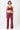 Mandala Fitness Hose Rot Outfit Front - Wide Leg Pants
