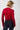Mandala Sport Jacke Rot Rückseite - Cozy Wool Wrap