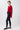 Mandala Sport Jacke Rot Outfit Seite - Cozy Wool Wrap