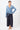 Mandala Sport Jacke Blau Outfit Front - Cozy Wool Wrap
