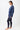 Mandala Sport Jacke Blau Outfit Seite - Feel-Good Cardigan