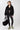 Mandala Sport Jacke Schwarz Outfit Front - Warm Up Bomber