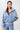 Mandala Sport Jacke Blau Front - Warm Up Bomber