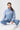 Mandala Sport Jacke Blau Outfit Front sitzend - Warm Up Bomber
