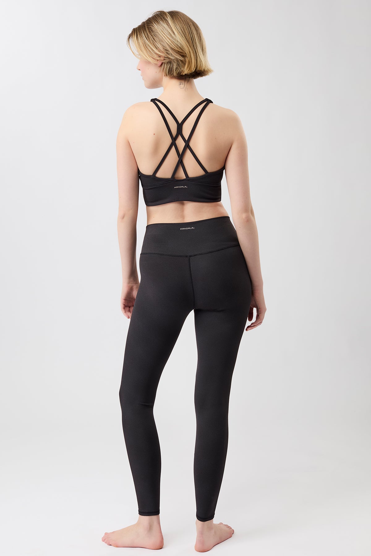 Mandala Fitness Legging gemustert Outfit Rückseite - Monoprinted Tights