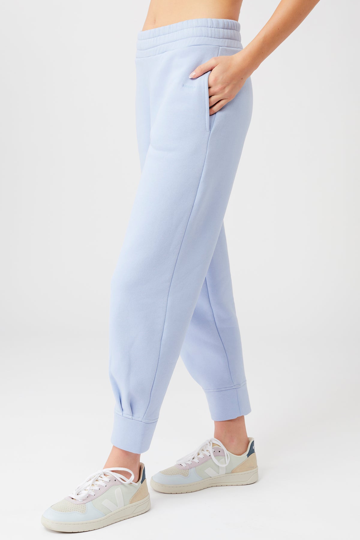 Mandala Yoga Pant Blau Seite - Natural Dye Track Pants