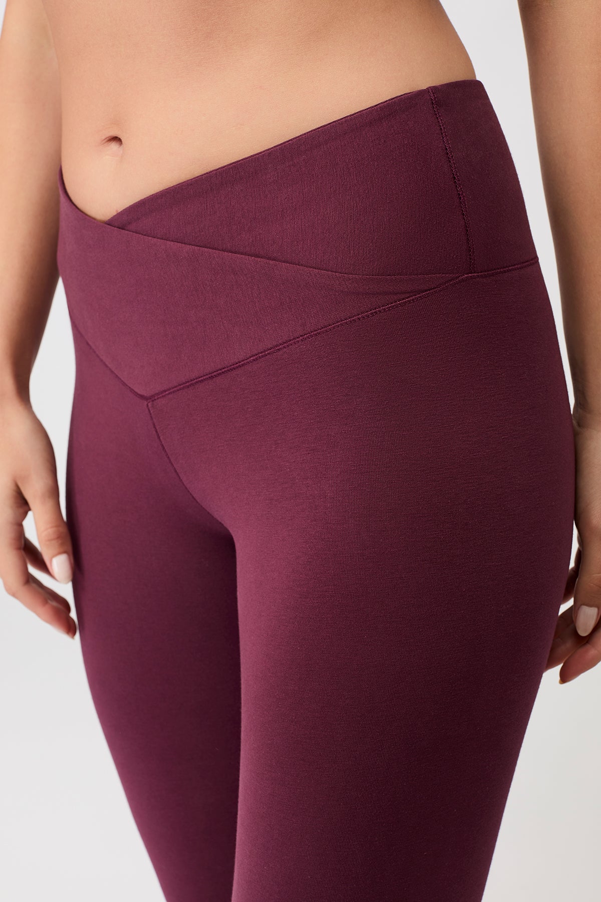 Mandala Fitness Legging Rot Detail Bund - Wrap Legging