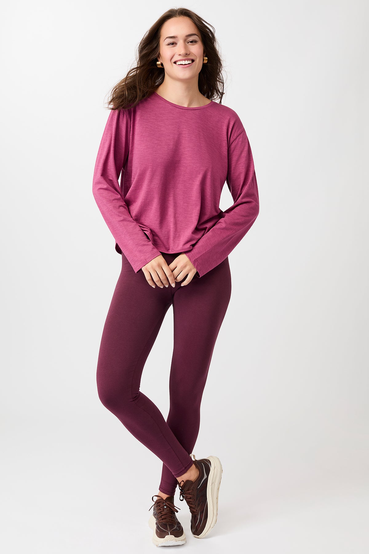 Mandala Fitness Legging Rot Outfit Front - Wrap Legging