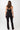 Mandala Fitness Hose Schwarz Outfit Rückseite - Envelope Flared Pants