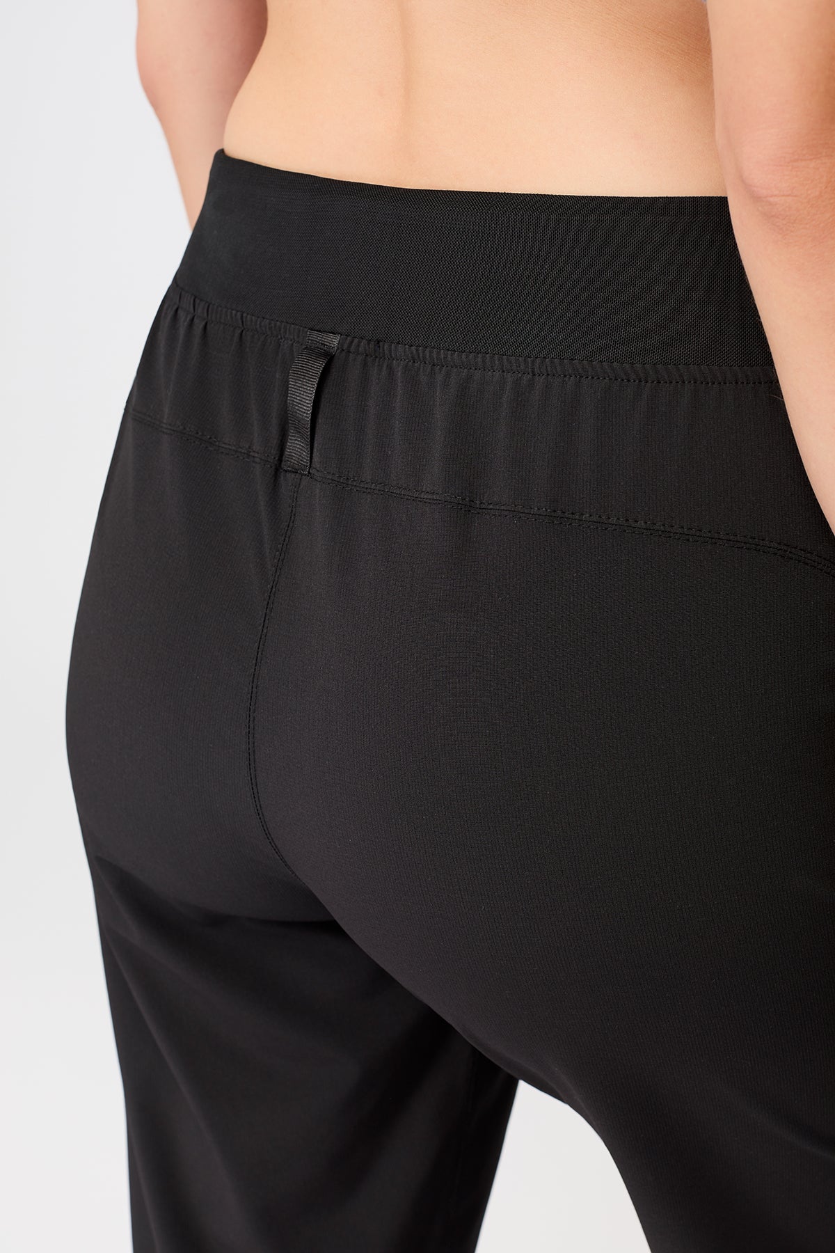 Mandala Sport Hose Schwarz Detail Bund - Venice Pants