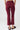 Mandala Sport Hose Rot Rückseite - Cropped Flared Pants