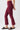 Mandala Sport Hose Rot Seite - Cropped Flared Pants