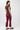 Mandala Sport Hose Rot Outfit Rückseite - Cropped Flared Pants