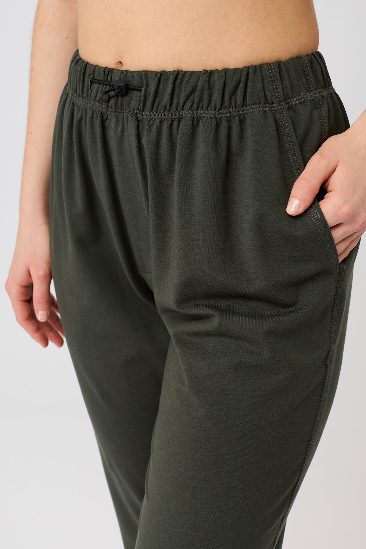 Mandala Trainings Hose Grün Detail - Relaxed Fit Pant
