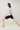 Mandala Sport Pant Schwarz Outfit Rückseite - Biker Shorts