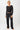 Mandala Fitness Hose Schwarz Outfit Front - Wide Leg Pants