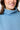 Mandala Fitness Sweater Blau Detail Kragen - Kimono Sweater