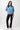 Mandala Fitness Sweater Blau Outfit Front - Kimono Sweater