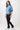 Mandala Fitness Sweater Blau Outfit Seite - Kimono Sweater