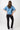 Mandala Fitness Sweater Blau Outfit Rückseite - Kimono Sweater