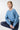 Mandala Fitness Sweater Blau Front - All Year Jumper