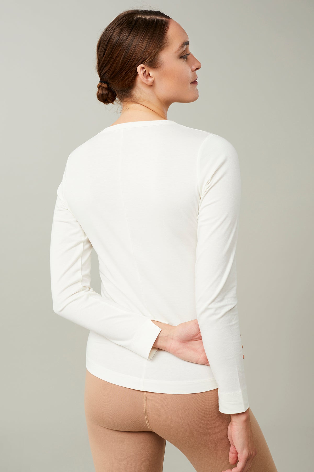 Mandala Yoga Shirt Weiß Rückseite - French Shirt