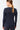 Mandala Sport Shirt Blau Rückseite - Crew Neck Wool Mix