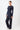 Mandala Fitness Hose Blau Outfit Front - Wide Leg Pants