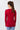Mandala Sport Shirt Rot Rückseite - Crew Neck Wool Mix