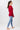 Mandala Sport Shirt Rot Outfit Rückseite - Crew Neck Wool Mix