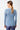 Mandala Sport Shirt Blau Rückseite - Crew Neck Wool Mix