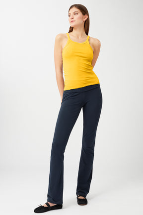 Mandala Yoga Top Gelb Outfit Front - Ribbed Tank Top