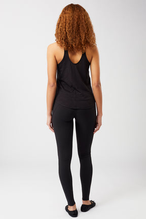 Mandala Yoga Top Schwarz Outfit Rückseite - Gym Top