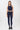 Mandala Fitness Top Blau Outfit Front - Cross Top