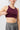 Mandala Fitness Top Lila Detail Support Bra - Cross Top