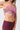 Mandala Fitness Top Pink Detail Support Bra - Active Tank
