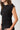 Mandala Active Top Schwarz Detail Seite - Side Ruffled Top
