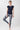 Mandala Active Top Blau Outfit Front - Side Ruffled Top