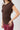Mandala Active Top Braun Detail - Side Ruffled Top