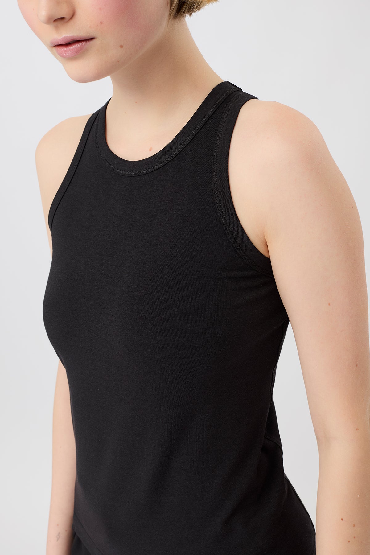Mandala Fitness Top Schwarz Detail Front - Always Fit Top