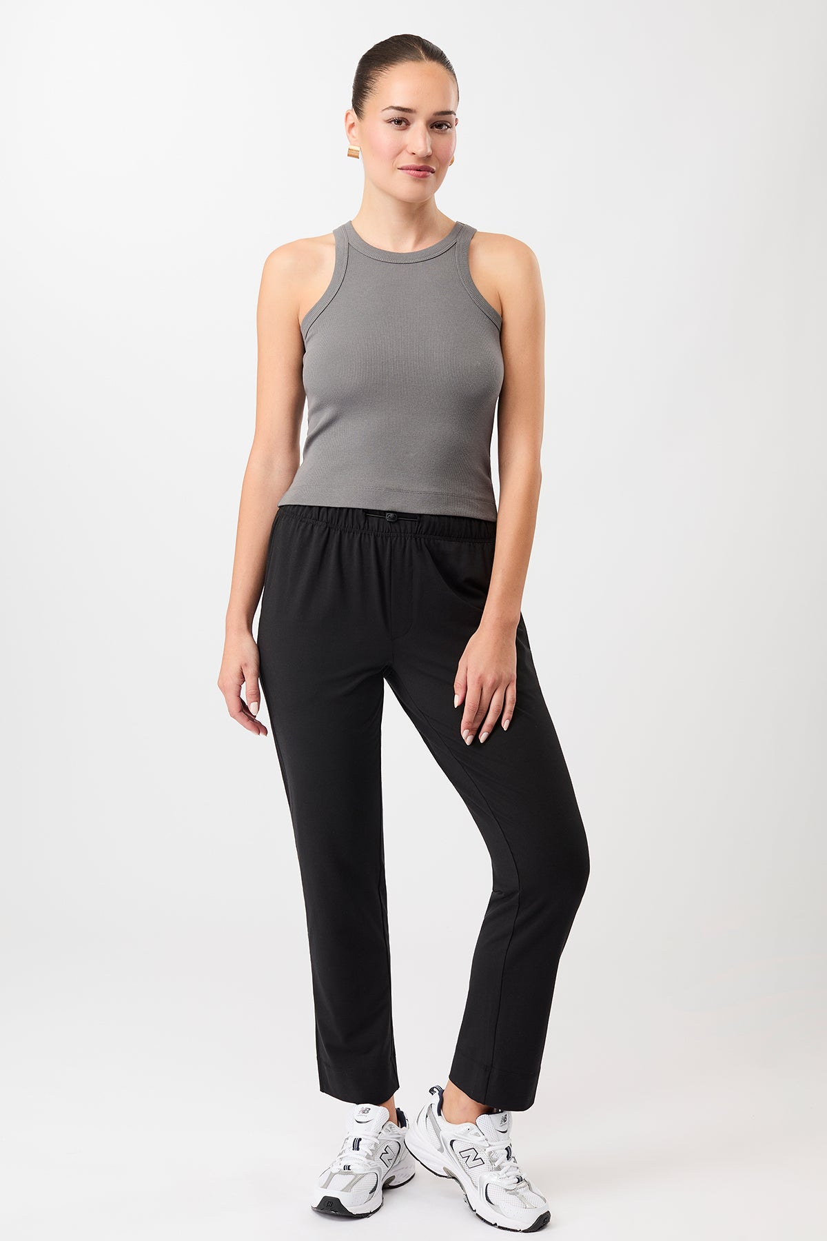 Mandala Fitness Top Grey Outfit Front - Boy Top