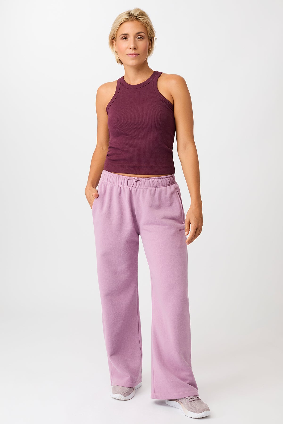 Mandala Fitness Top Purple Outfit Front - Boy Top