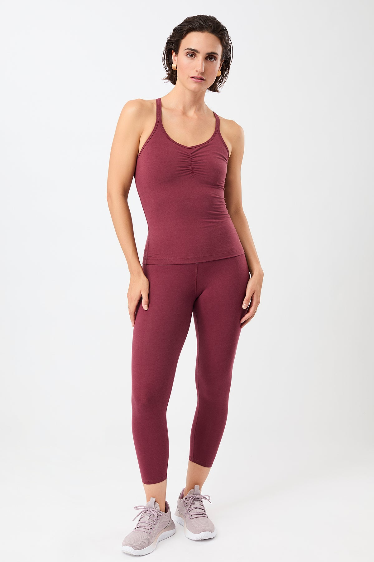 Mandala Fitness Top Rot Outfit Front - Infinity Top
