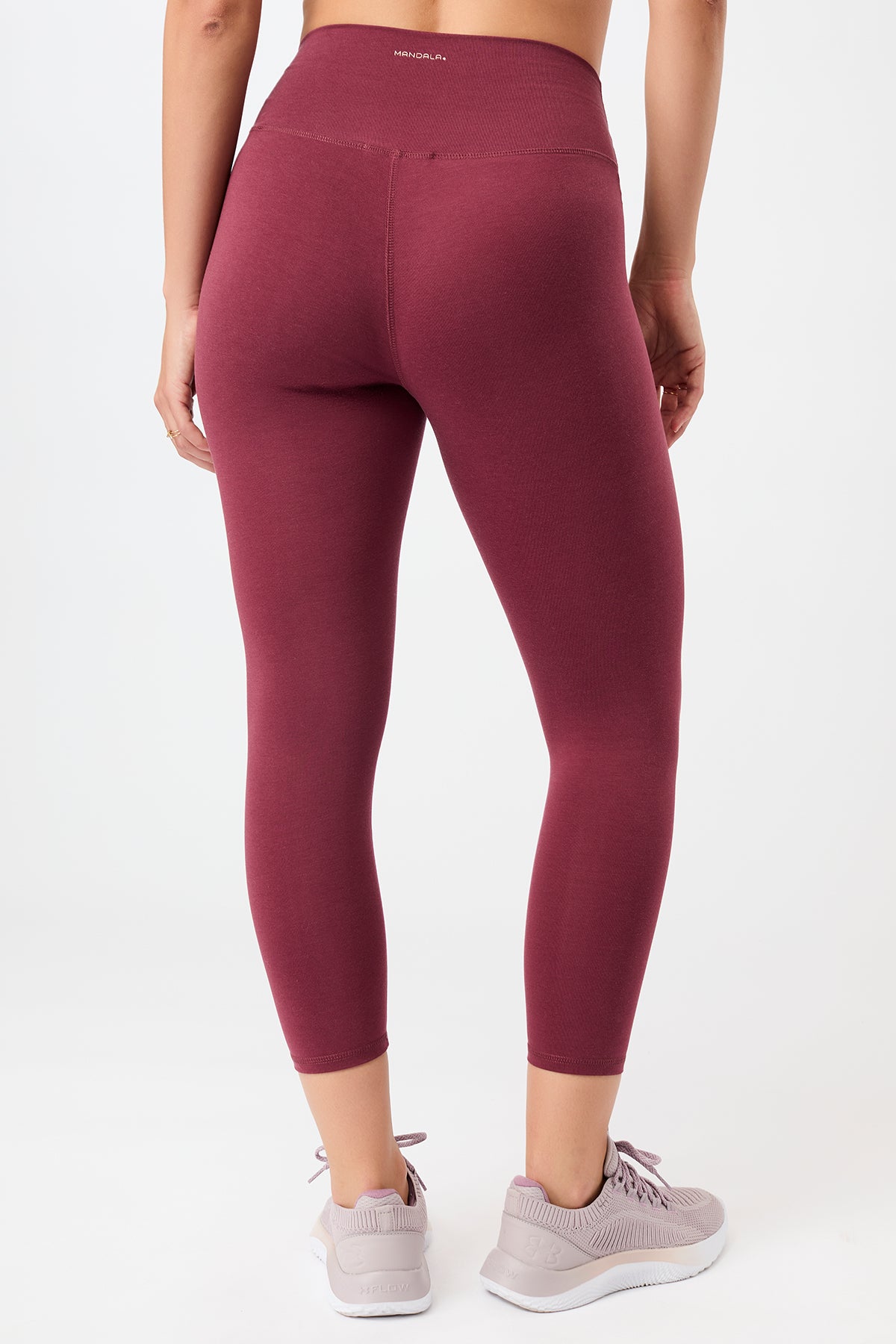 Mandala Active Legging Rot Rückseite - Best Cropped Legging