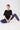 Mandala Active T-Shirt Schwarz Outfit Front sitzend - Boxy Tee