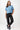 Mandala Active T-Shirt Blue Outfit Front - Boxy Tee